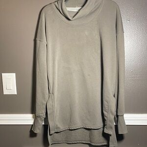 Women's Champion Cowl Neck Split Hem Tunic Sweatshirt